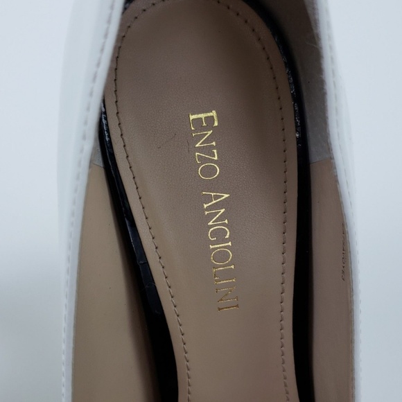 Enzo Angiolini Shoes size 9 White Black Stiletto - Picture 6 of 7